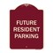 Signmission Designer Series-Future Resident Parking Burgungy Heavy-Gauge Aluminum, 24" x 18", BU-1824-9974 A-DES-BU-1824-9974 - alternate 1